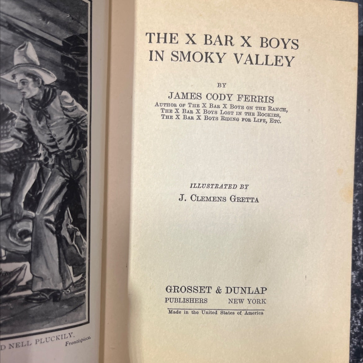the x bar x boys in smoky valley book, by james cody ferris, 1932 Hardcover image 2