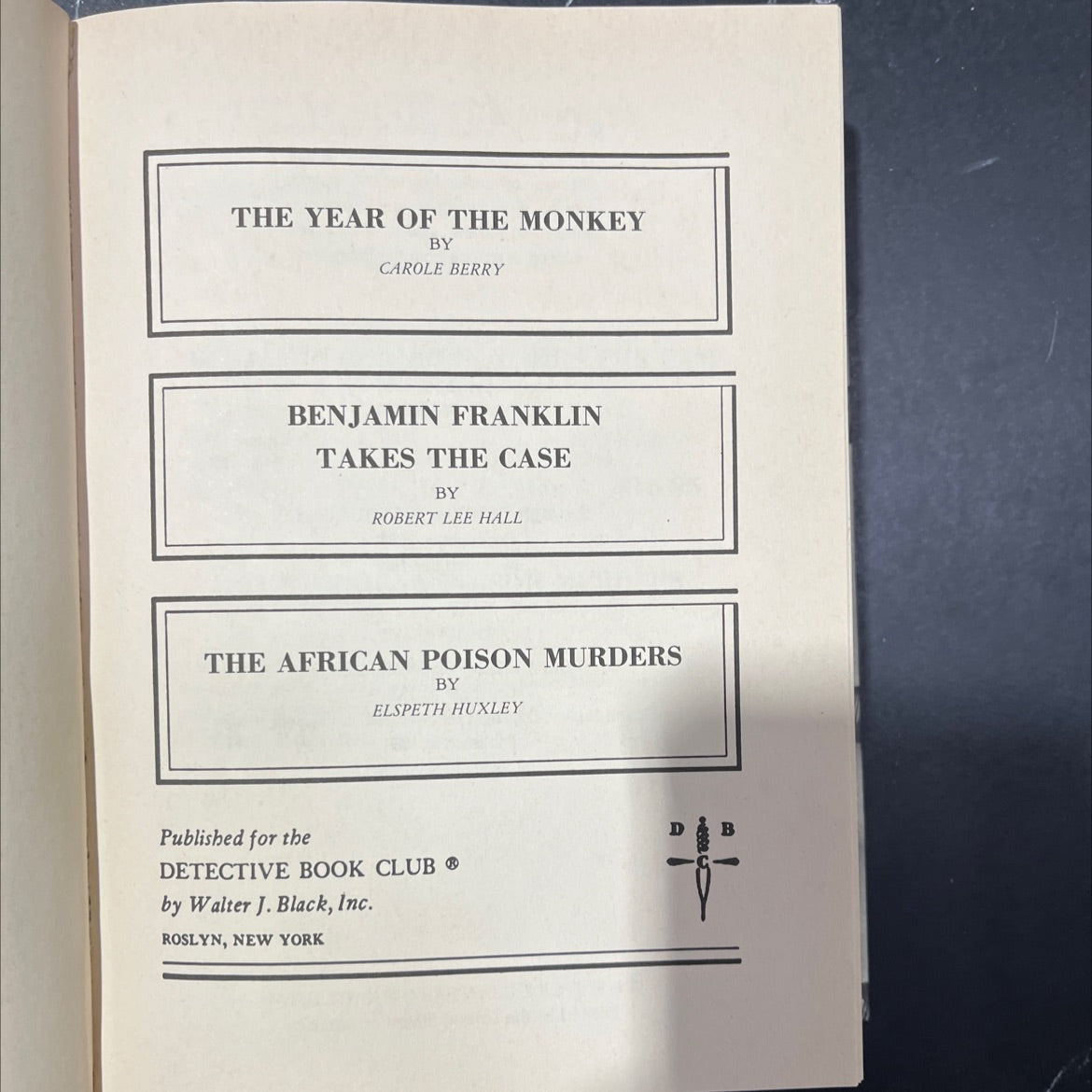 the year of the monkey book, by carole berry, 1988 Hardcover image 2