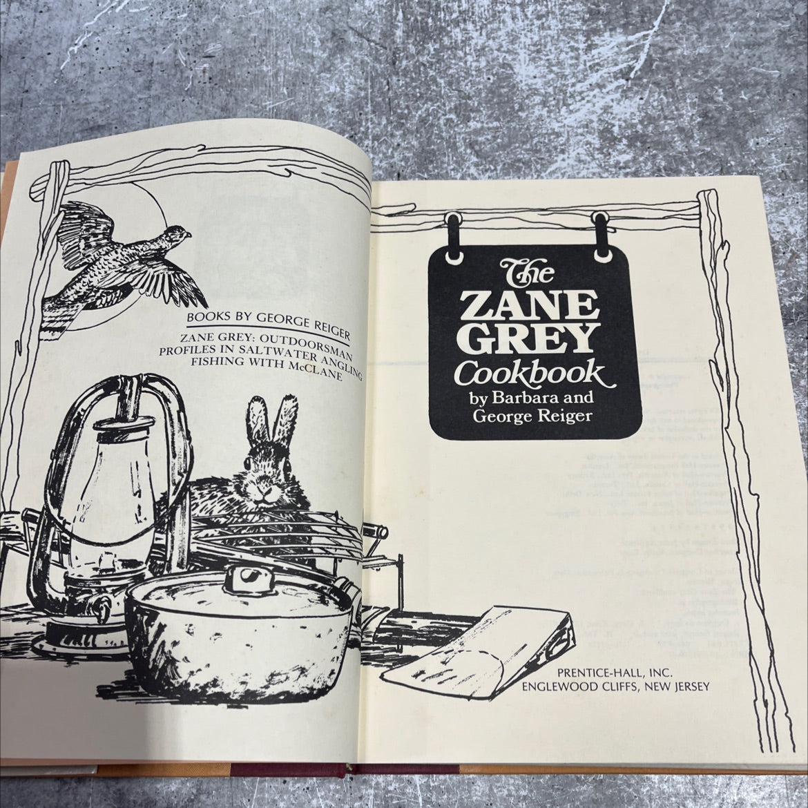 the zane grey cookbook book, by barbara reiger, george reiger, 1976 Hardcover image 2