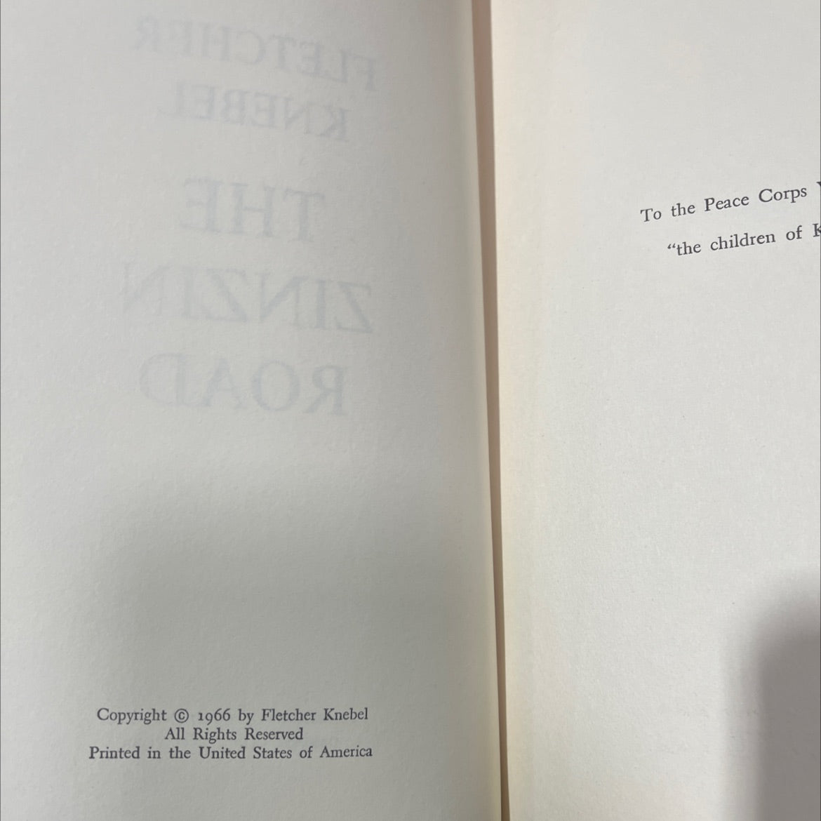 the zinzin road book, by Fletcher Knebel, 1966 Hardcover image 3