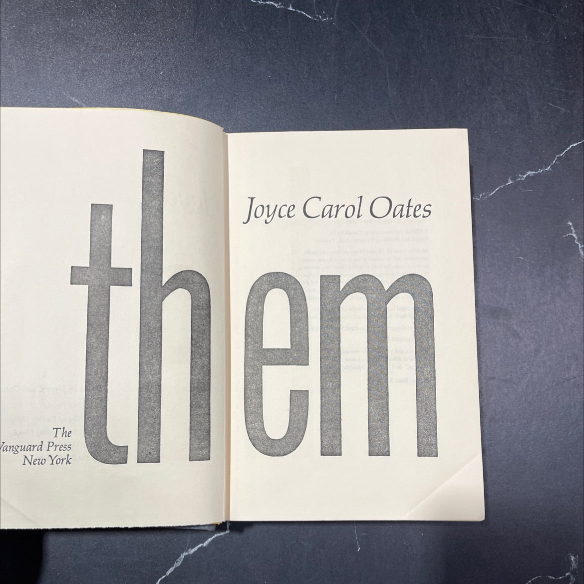 them book, by Joyce Carol Oates, 1969 Hardcover image 2