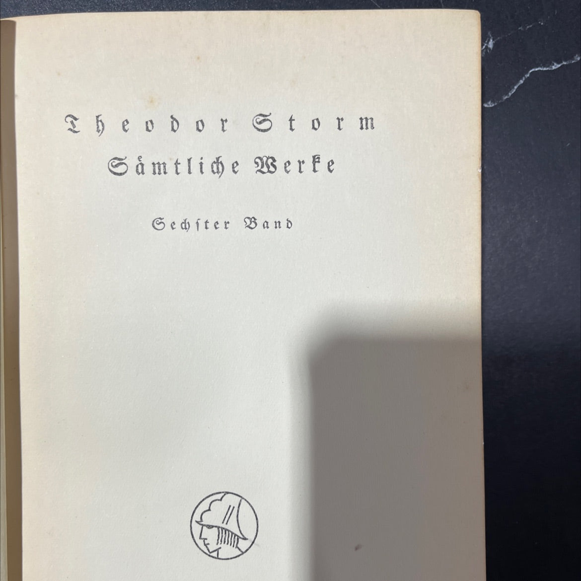 theodor storm collected works sixth volume book, by Theodor Storm, 1926 Hardcover image 2