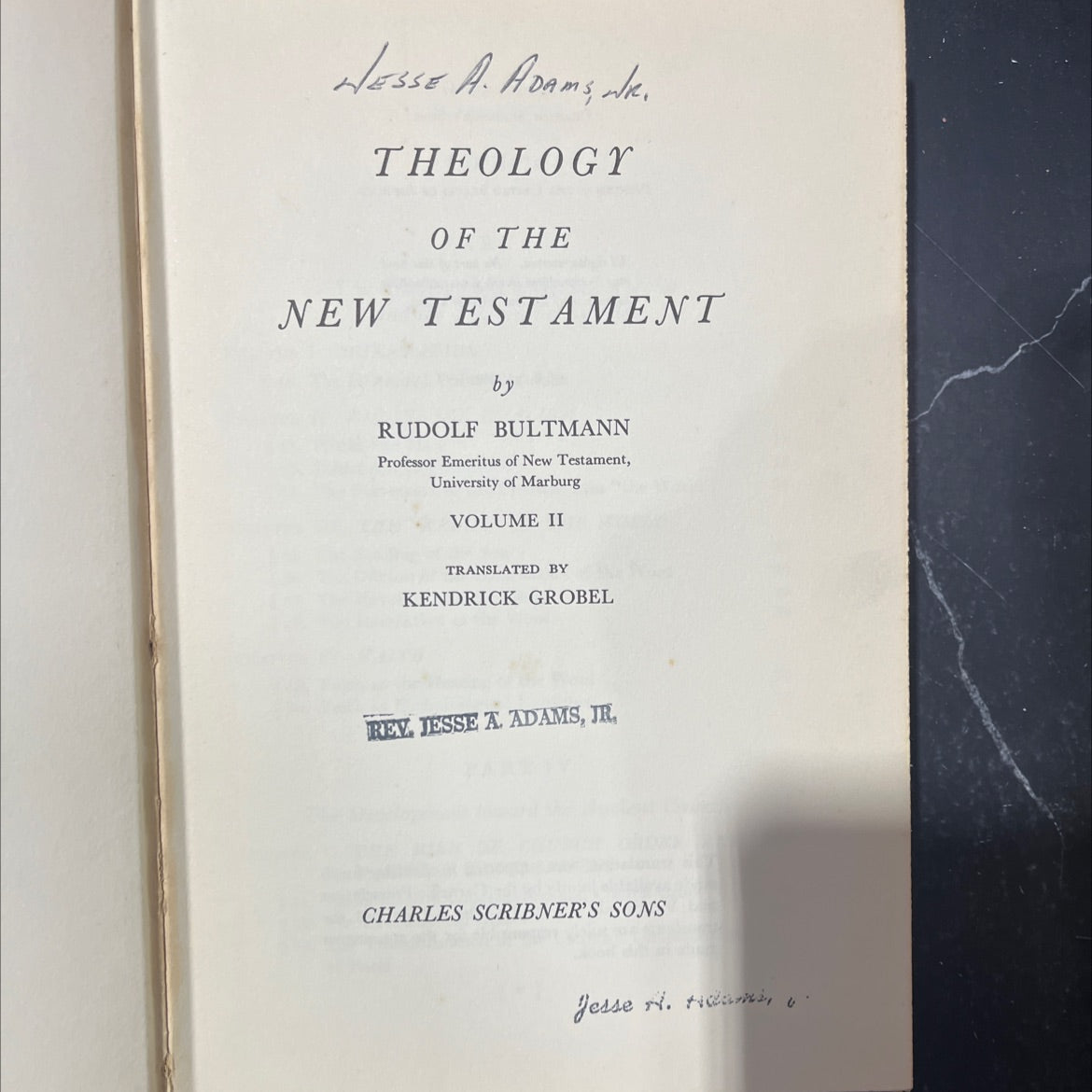 theology of the new testament book, by rudolf bultmann, 1955 Hardcover image 2