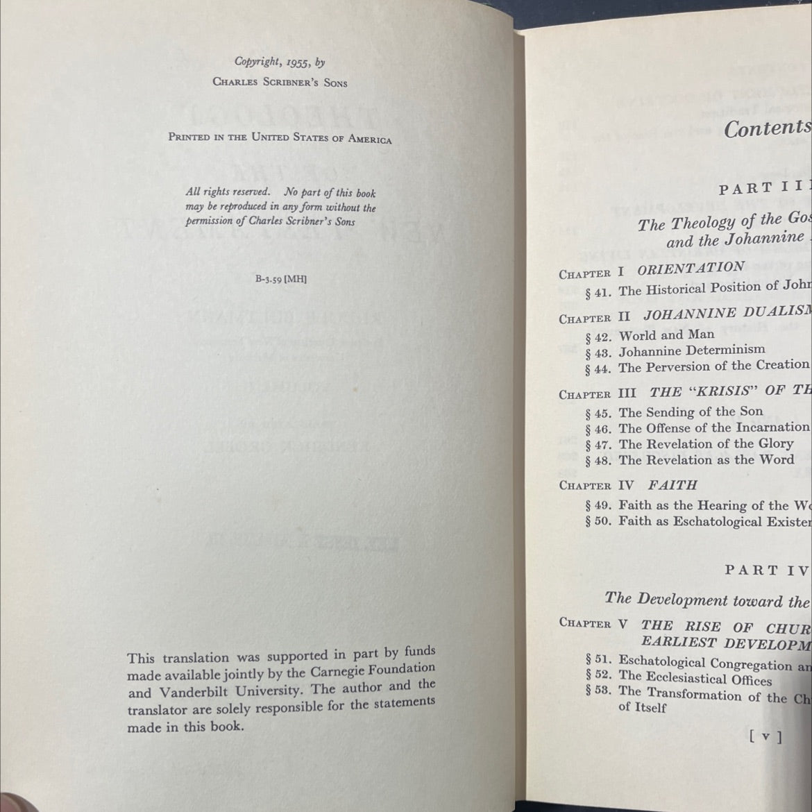 theology of the new testament book, by rudolf bultmann, 1955 Hardcover image 3