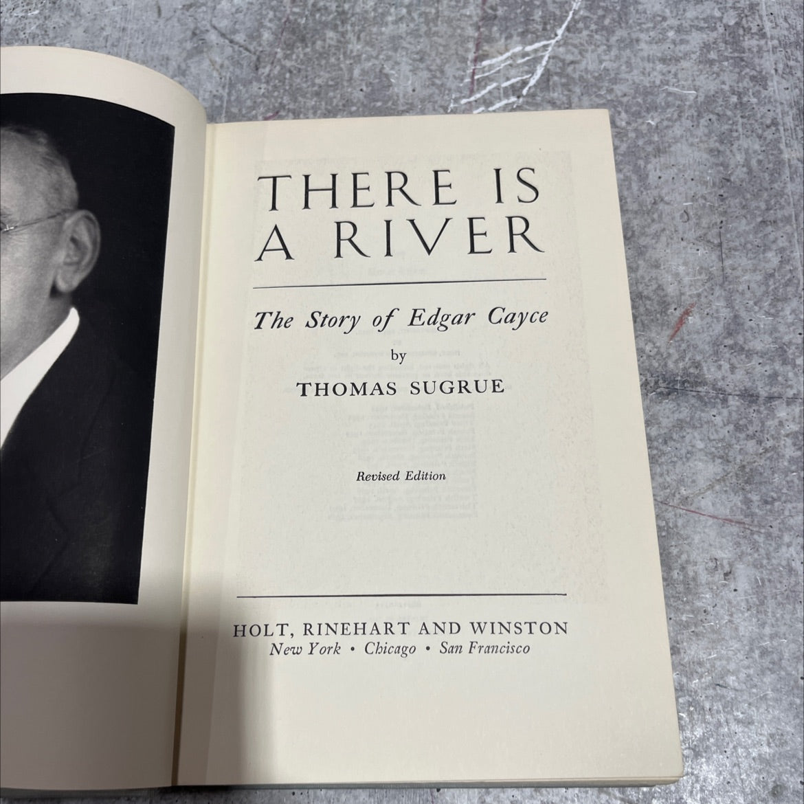there is a river the story of edgar cayce book, by thomas sugrue, 1962 Hardcover image 2