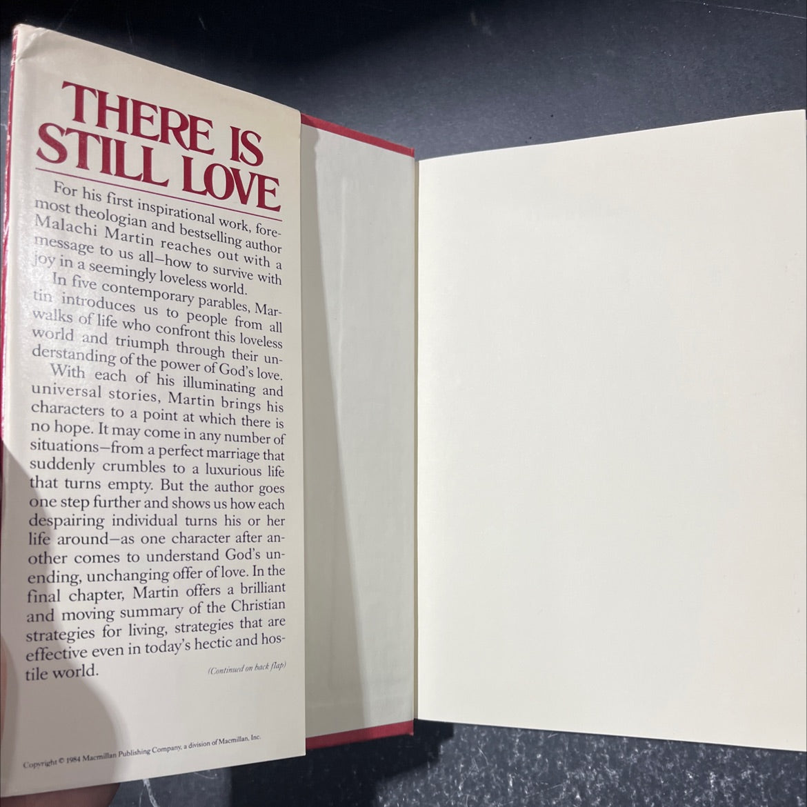 there is still love book, by malachi martin, 1984 Hardcover image 4