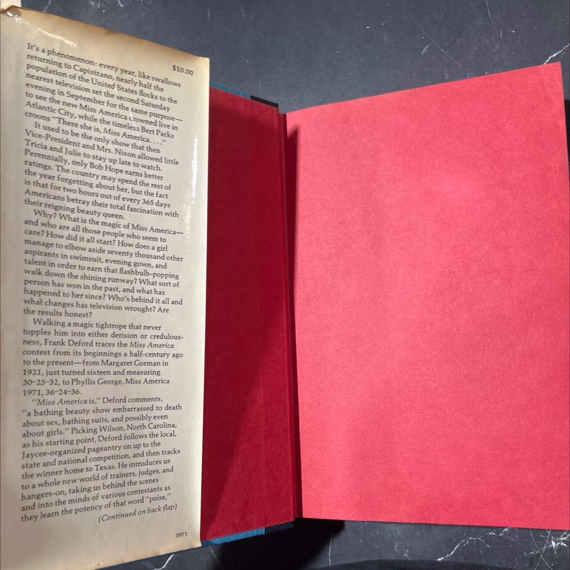 there she is the life and times of miss america book, by Frank Deford, 1971 Hardcover image 4