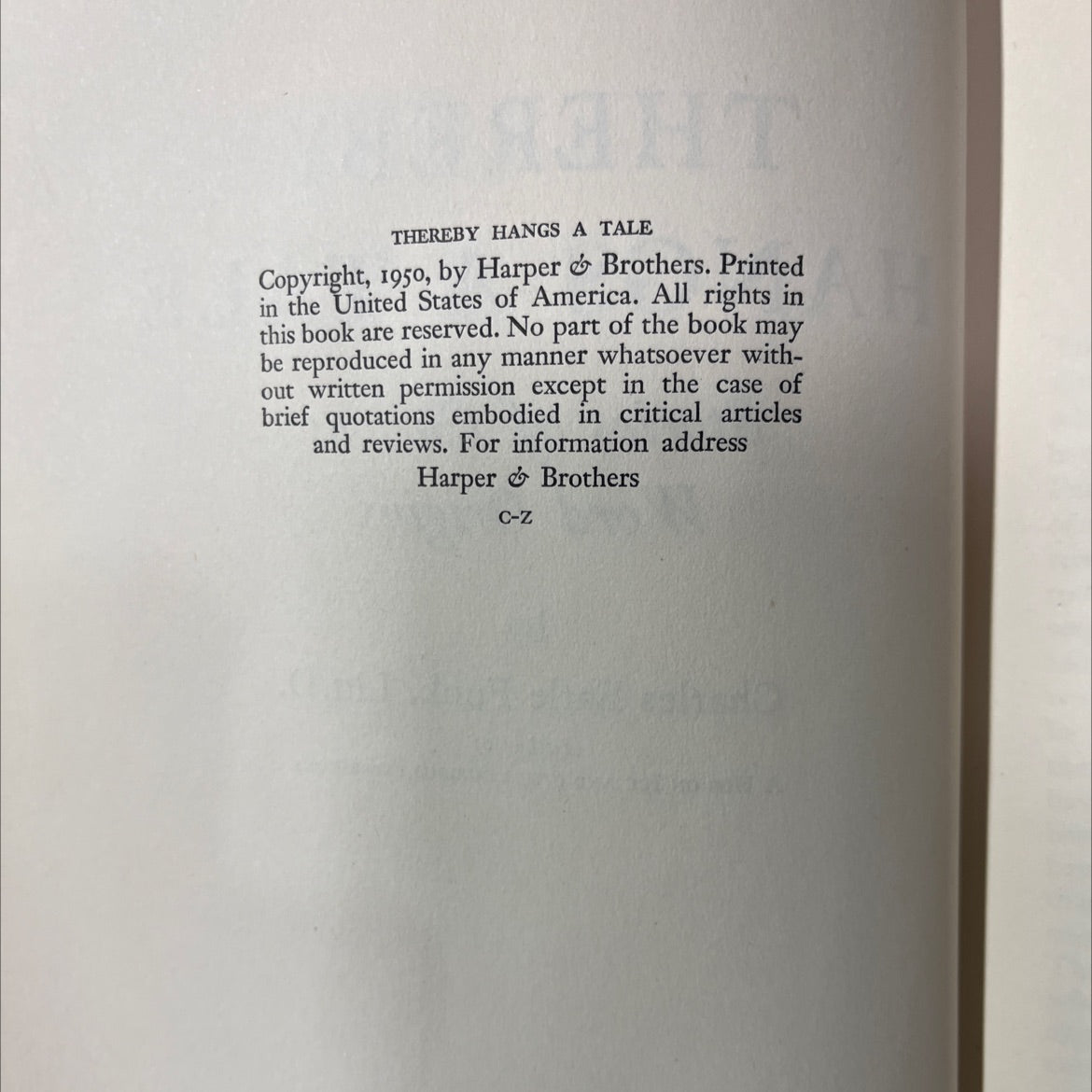 thereby hangs a tale book, by Charles Earle Funk, 1950 Hardcover image 3