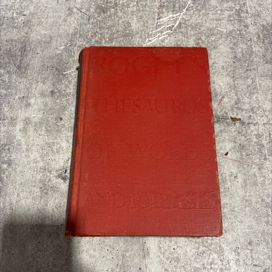 thesaurus of words and phrases book, by peter mark roget, m. d., f. r.s., 1947 Hardcover image 1