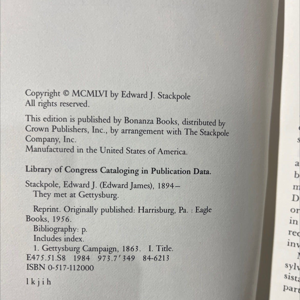 they met at gettysburg book, by edward j. stackpole, 1984 Hardcover image 3