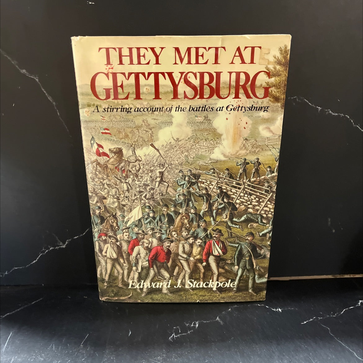 they met at gettysburg book, by edward j. stackpole, 1984 Hardcover image 1