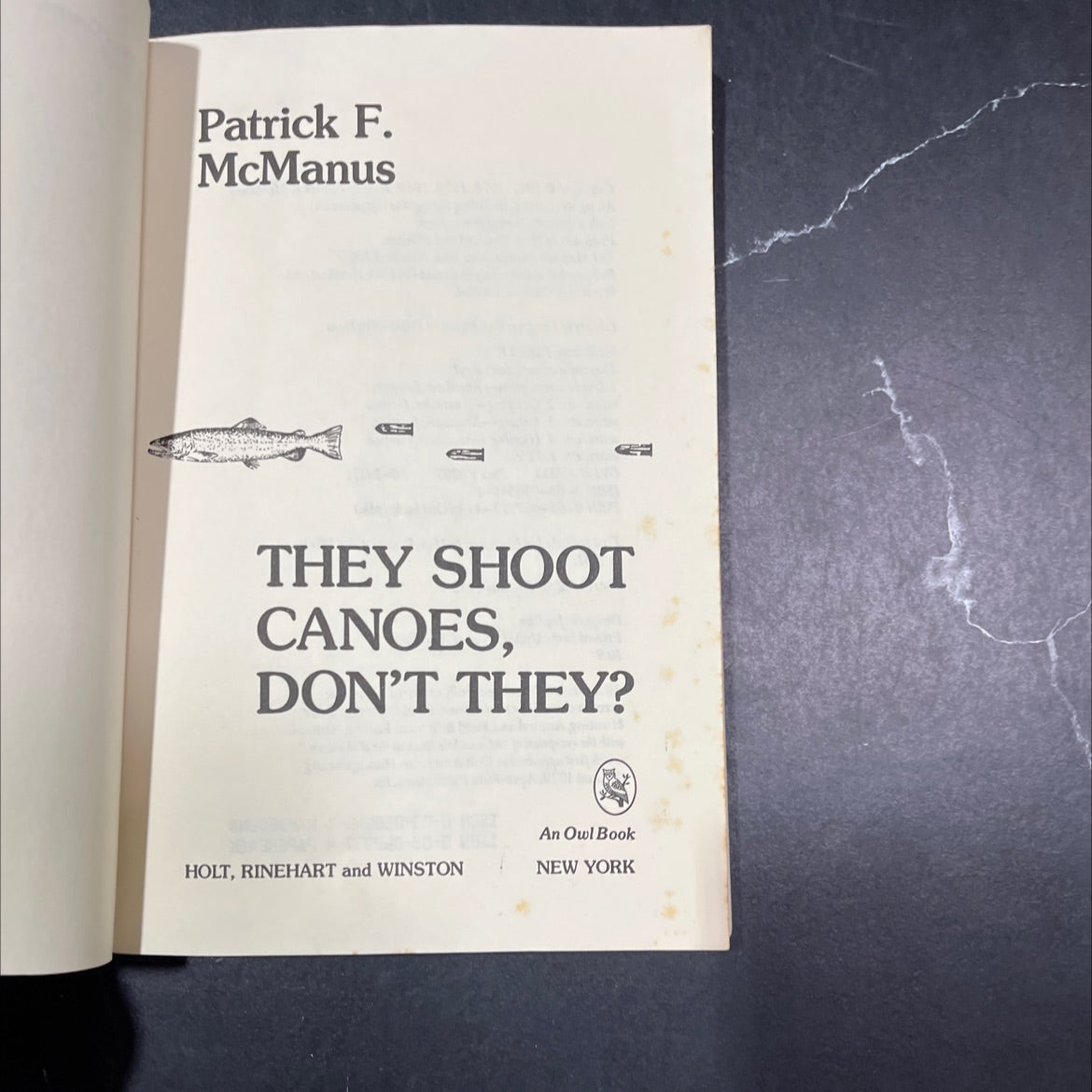 they shoot canoes, don't they? book, by Patrick F. McManus, 1981 Paperback image 2