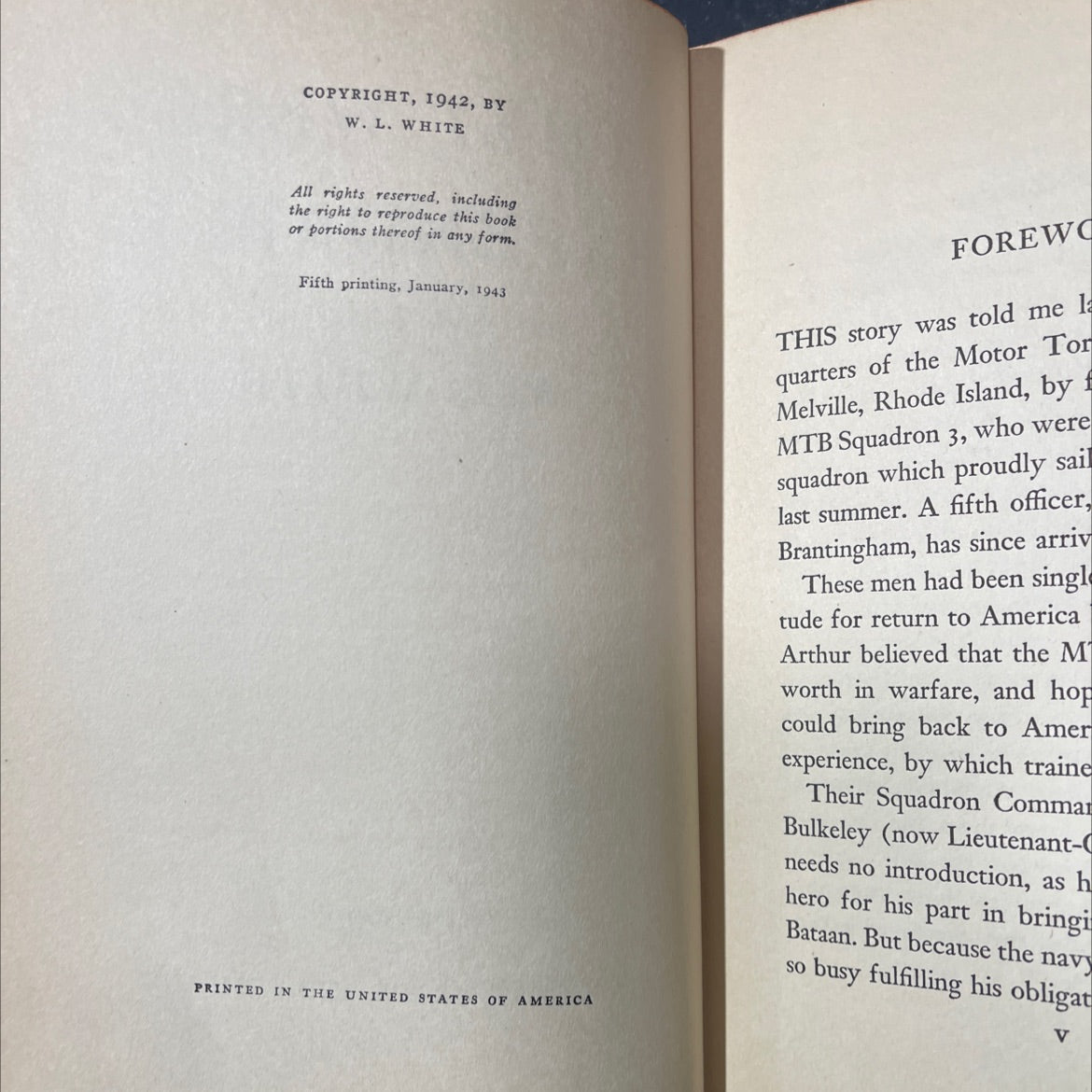 they were expendable book, by le said margaret w. l. white, 1942 Hardcover image 3