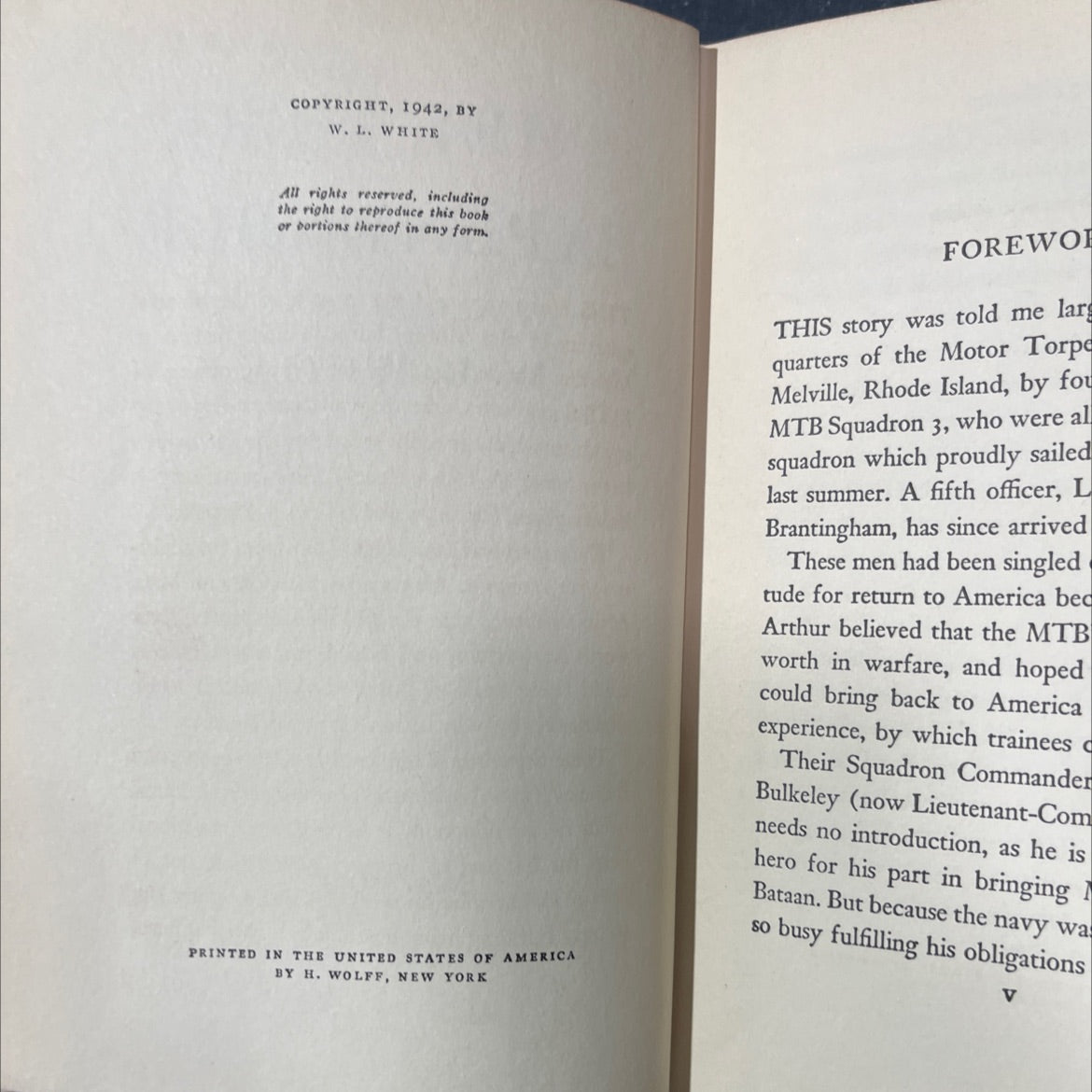 they were expendable book, by w. l. white, 1942 Hardcover image 3