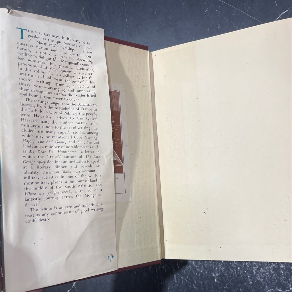 thirty years book, by john p. marquand, 1955 Hardcover image 4