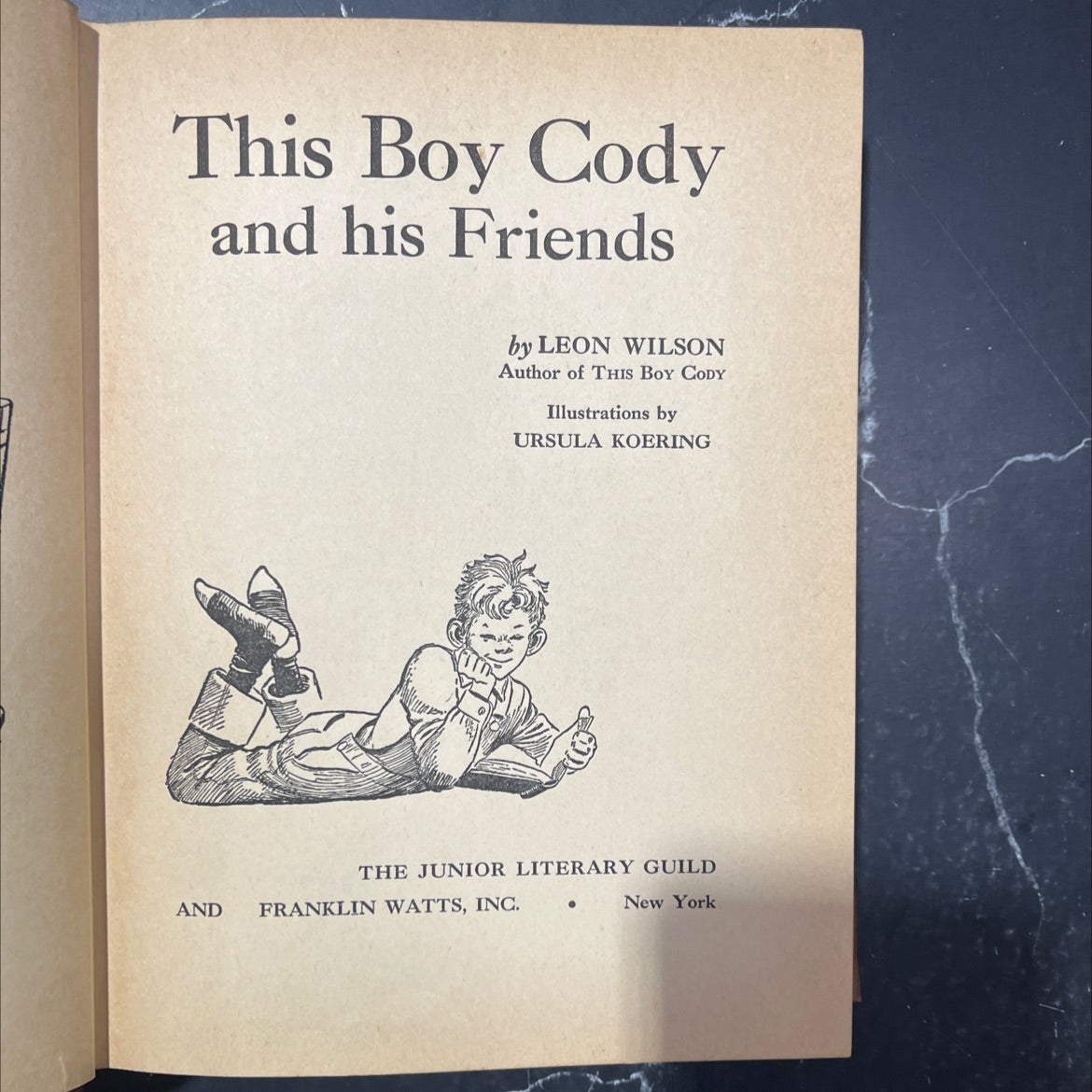 this boy cody and his friends book, by leon wilson, 1952 Hardcover image 2