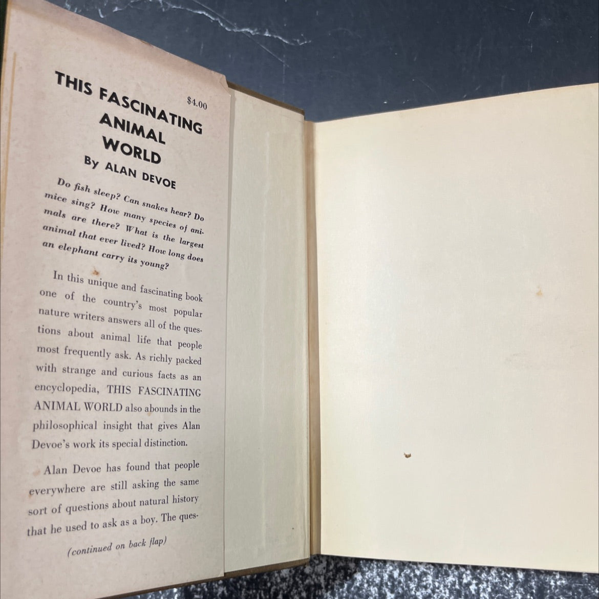 this fascinating animal world book, by alan devoe, 1959 Hardcover image 4