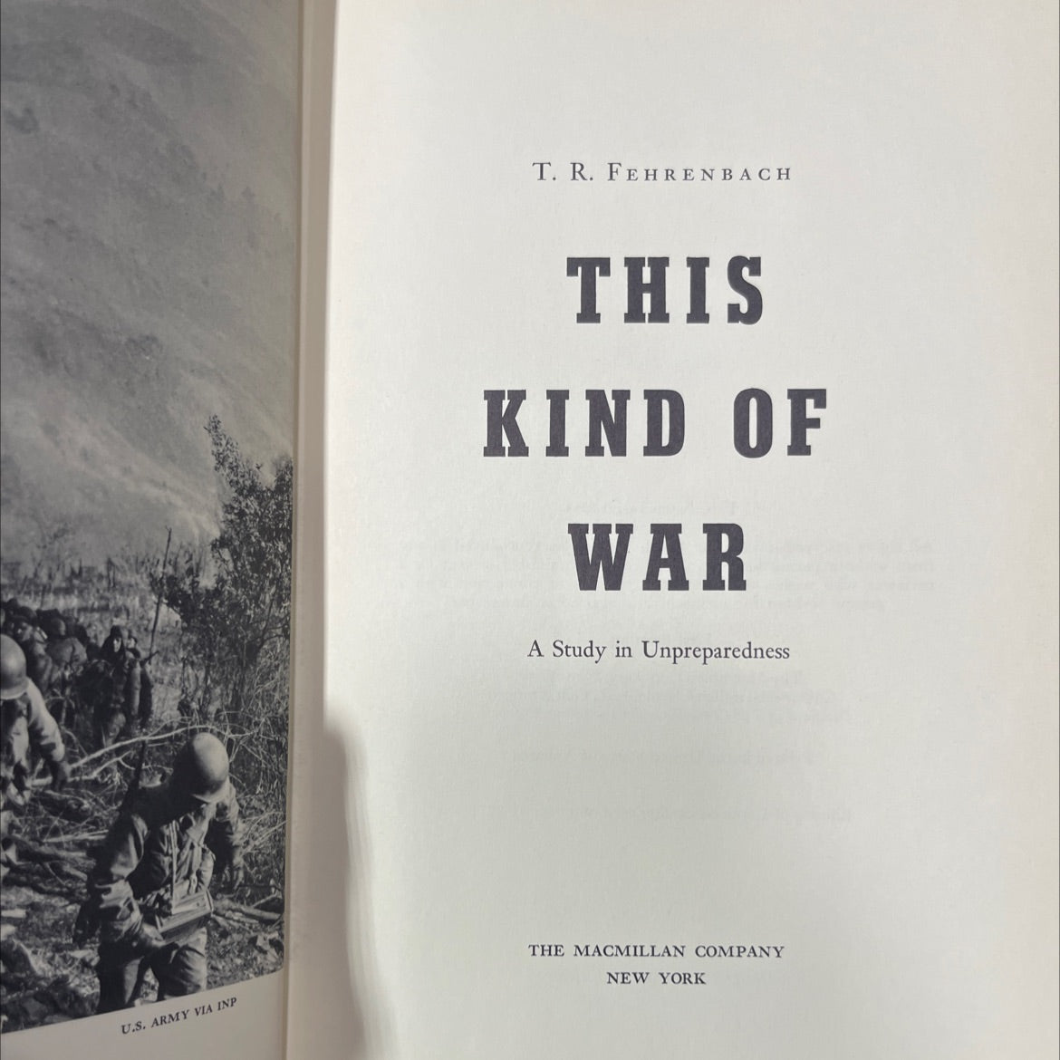 this kind of war book, by T. R. Fehrenbach, 1963 Hardcover image 2