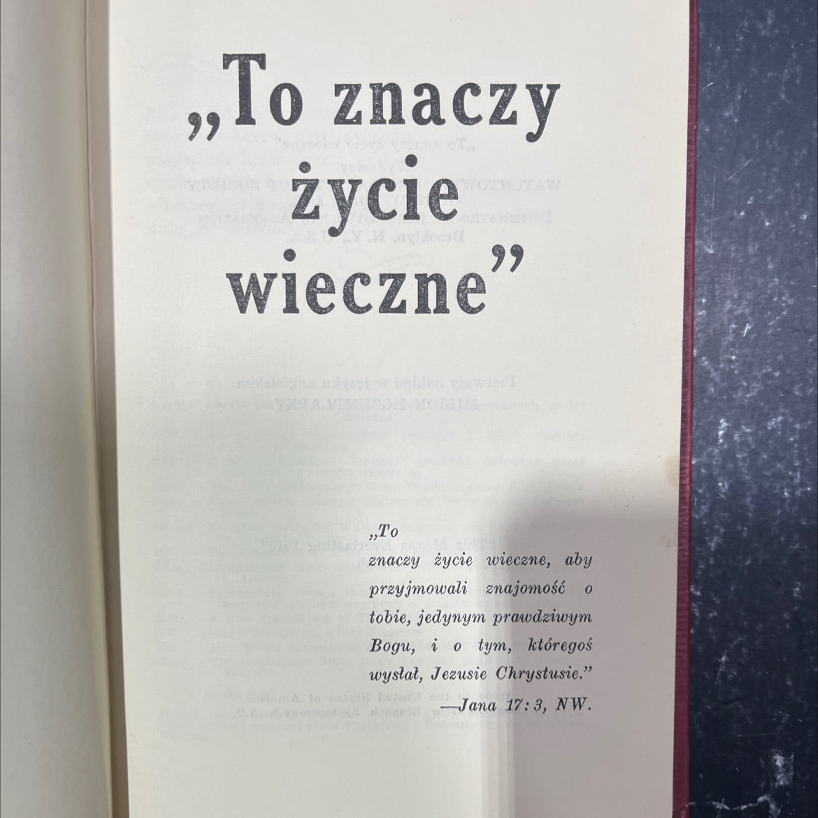 this means everlasting life book, by unknown, 1970 Hardcover image 2