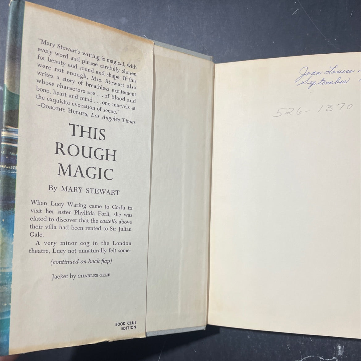 this rough magic book, by Mary Stewart, 1964 Hardcover image 4