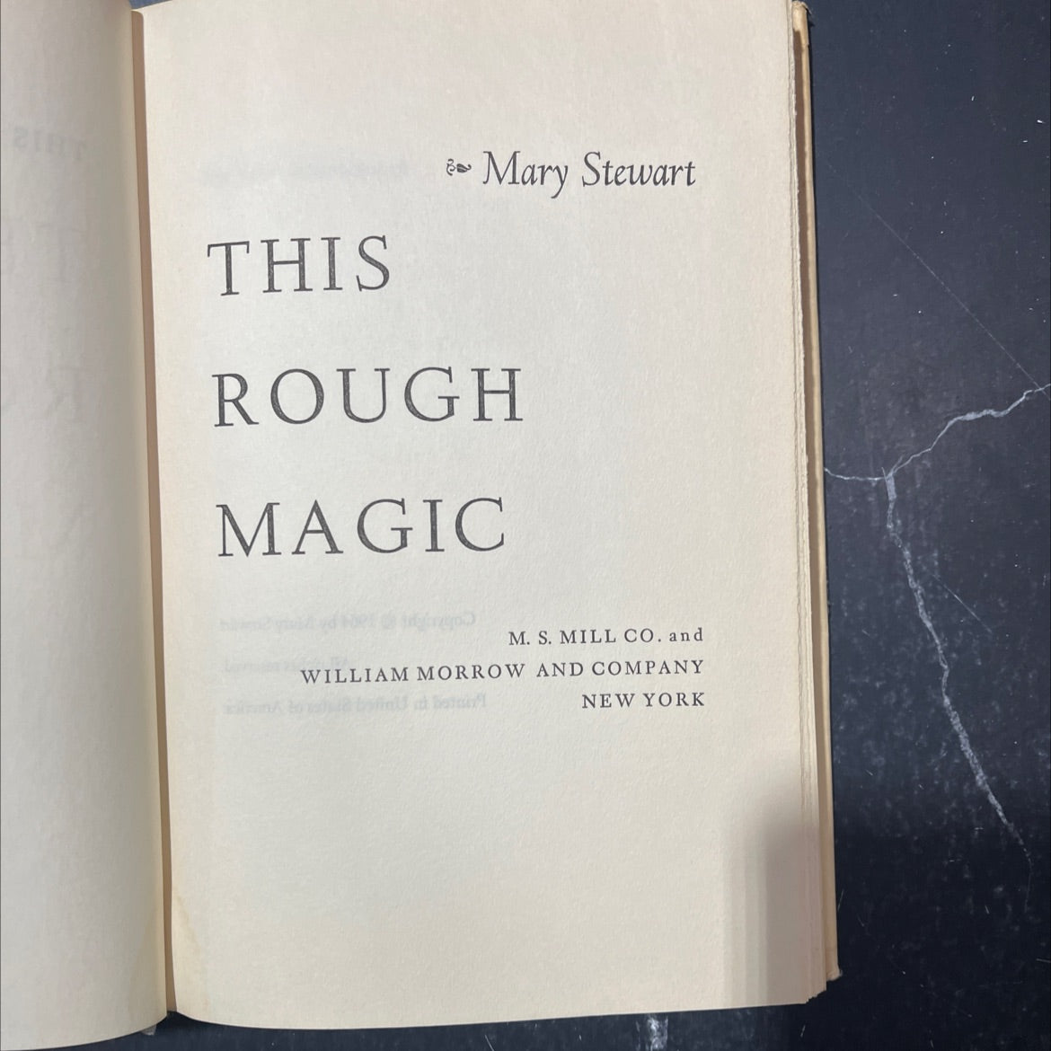 this rough magic book, by Mary Stewart, 1964 Hardcover image 2