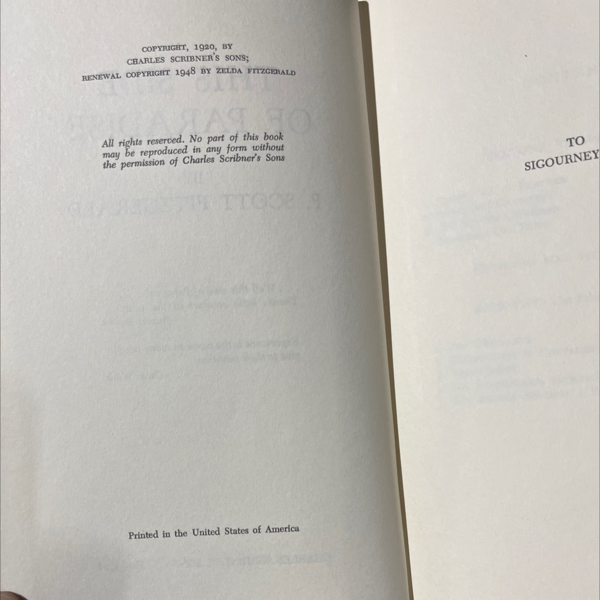 this side of paradise book, by f. scott fitzgerald, 1948 Hardcover image 3