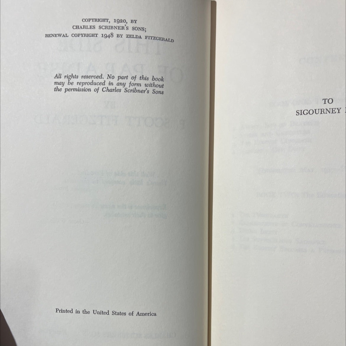 this side of paradise book, by f. scott fitzgerald, 1948 Hardcover image 3