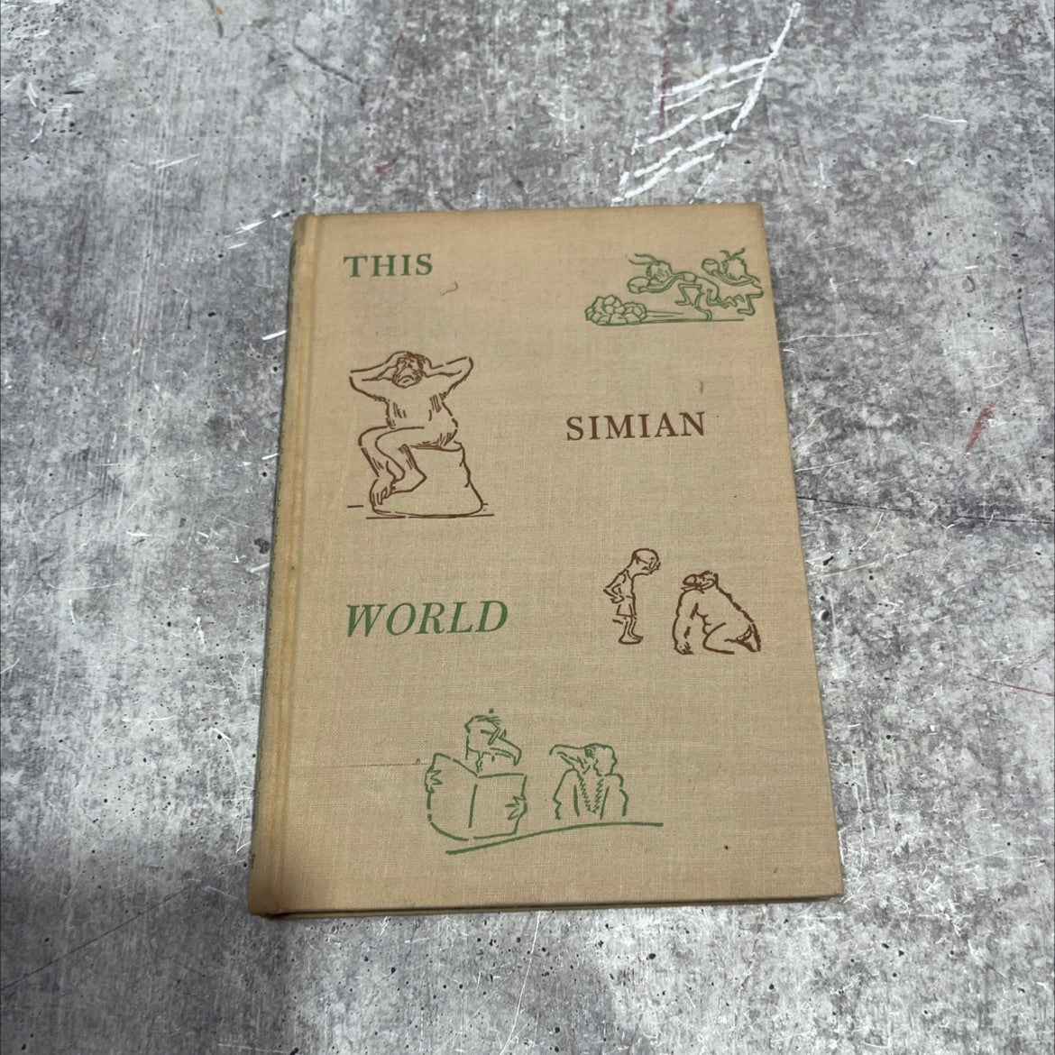 this simian world book, by clarence day, 1936 Hardcover image 1