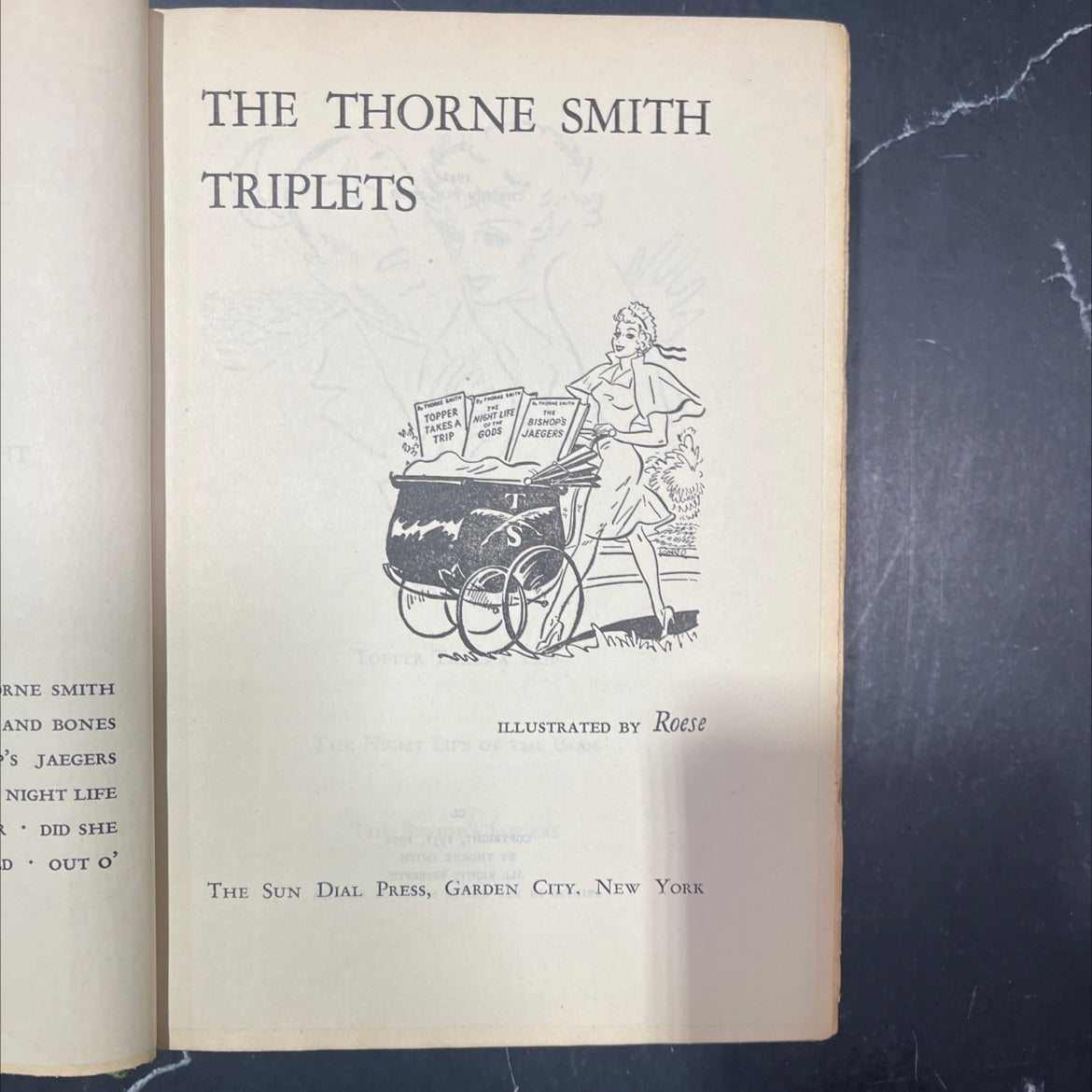 thorne smith triplets book, by thorne smith, 1942 Hardcover image 2