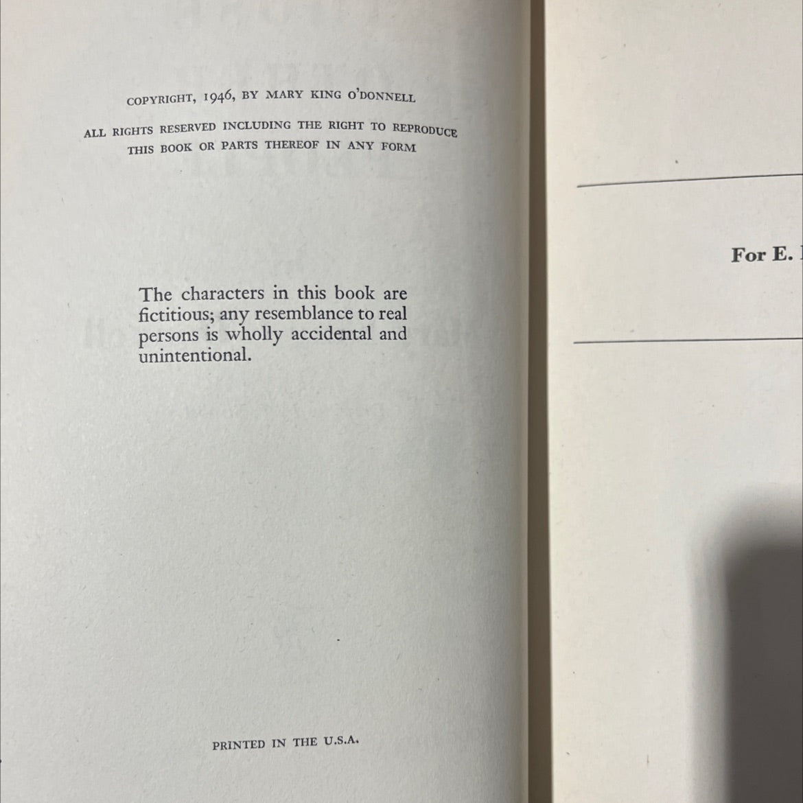 those other people book, by mary king o'donnell, 1946 Hardcover image 3