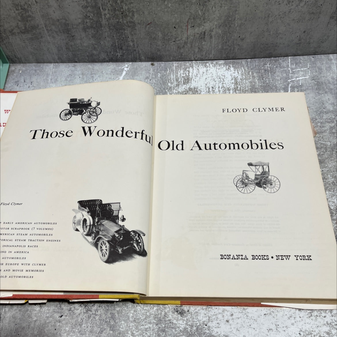 those wonderful old automobiles book, by Floyd Clymer, 1953 Hardcover image 2