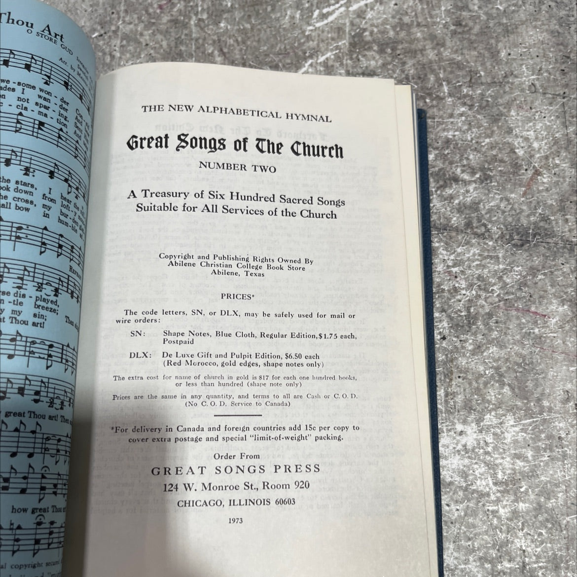 thou art store gud book, by unknown, 1973 Hardcover image 2