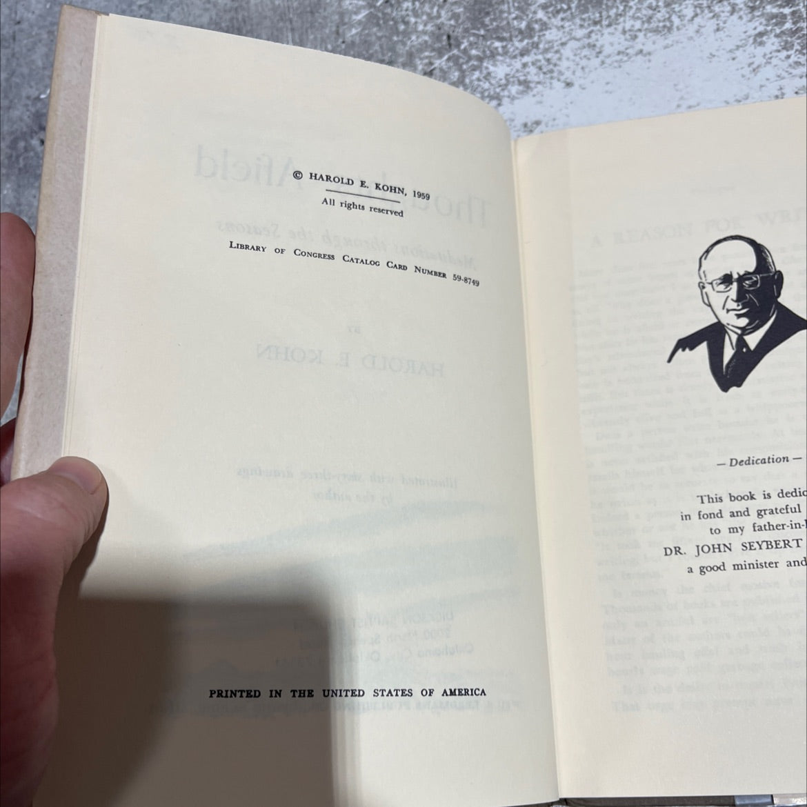 thoughts afield meditations through the seasons book, by harold e. kohn, 1959 Hardcover image 3