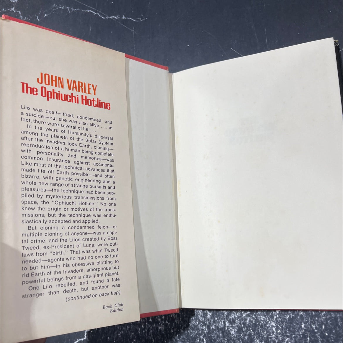 thouto halitoh the ophiuchi hotline book, by john varley, 1977 Hardcover image 4