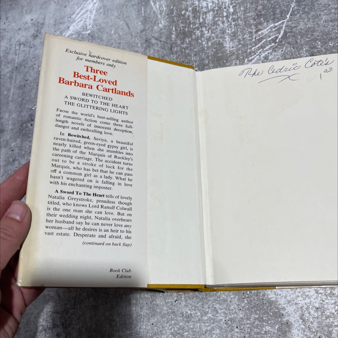 bewitched book, by barbara cartland, 1975 Hardcover image 4