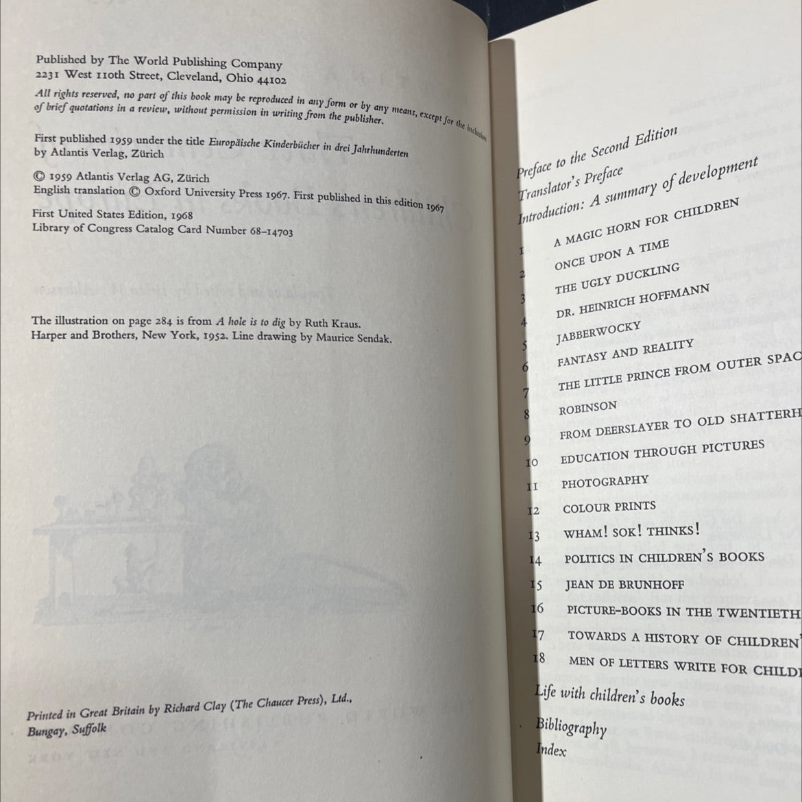three centuries of children's books in europe book, by bettina hürlimann, 1968 Hardcover image 3
