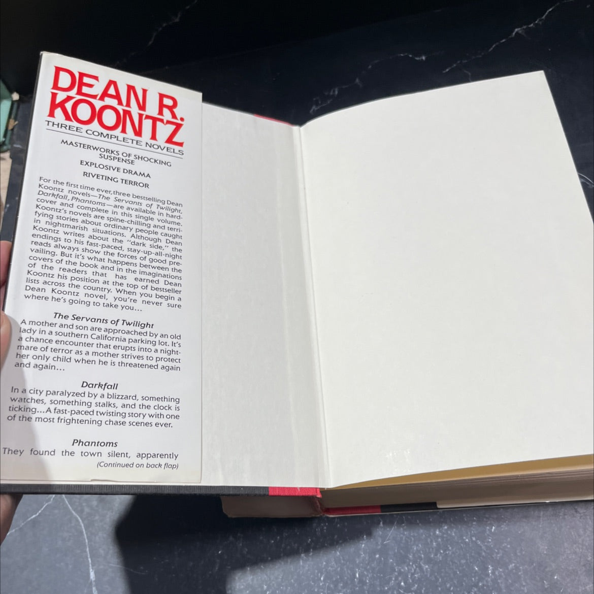 three complete novels book, by dean r. koontz, 1991 Hardcover image 4