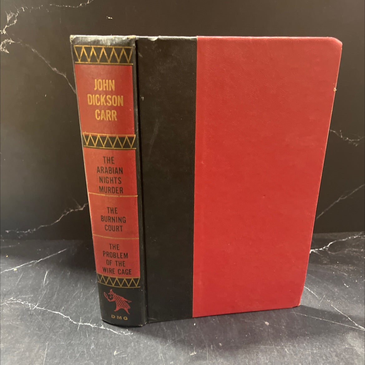 three detective novels including the arabian nights murder the burning court the problem of the wire cage book, by john image 1
