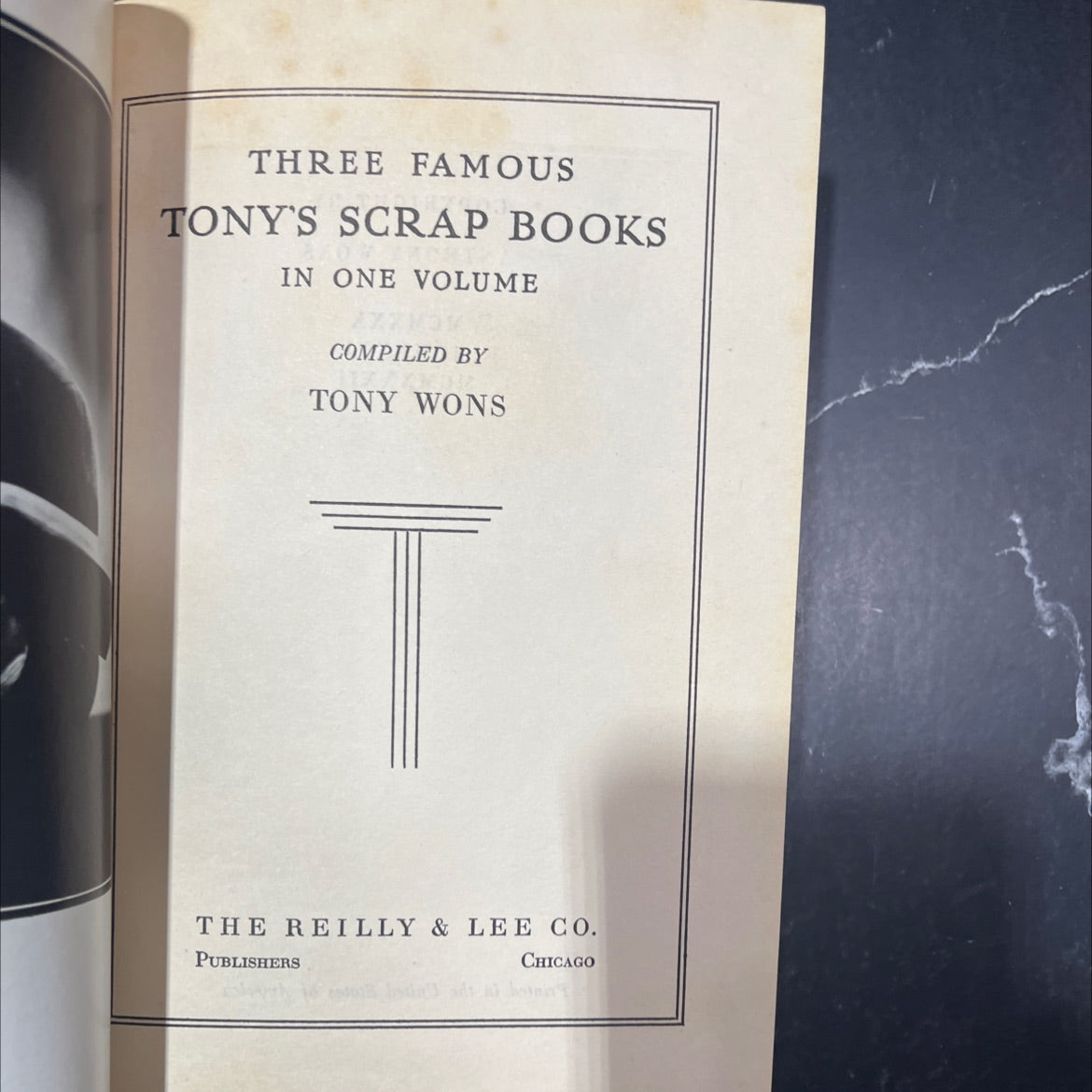 three famous tony's scrap books in one volume book, by tony wons, 1932 Hardcover image 2