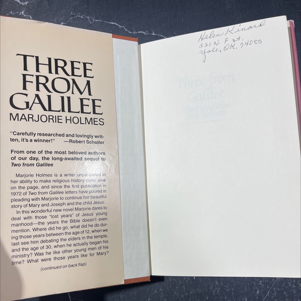 three from galilee the young man from nazareth book, by marjorie holmes, 1985 Hardcover image 4