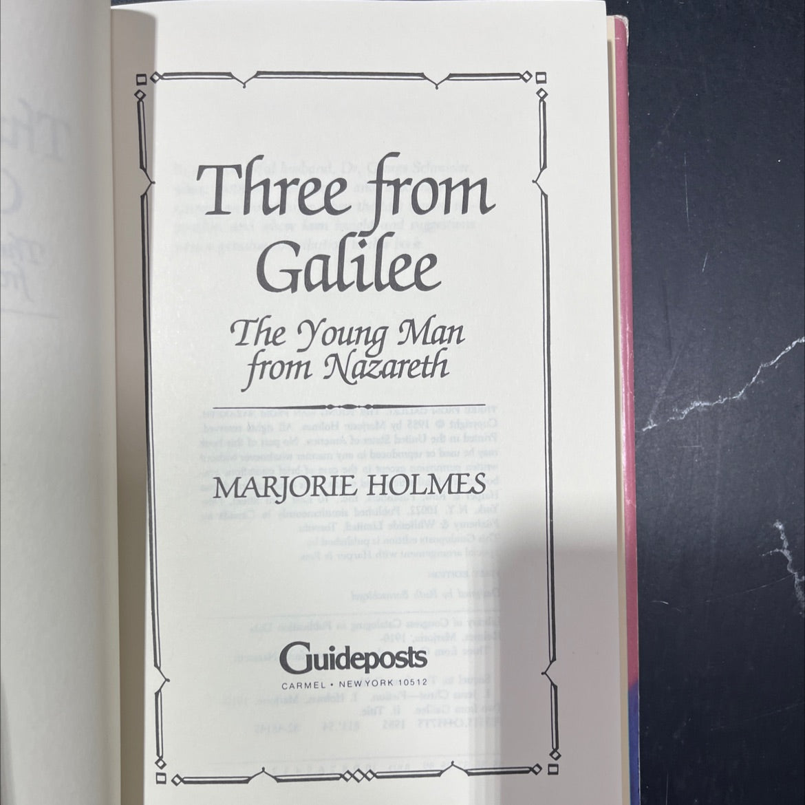 three from galilee the young man from nazareth book, by marjorie holmes, 1985 Hardcover image 2