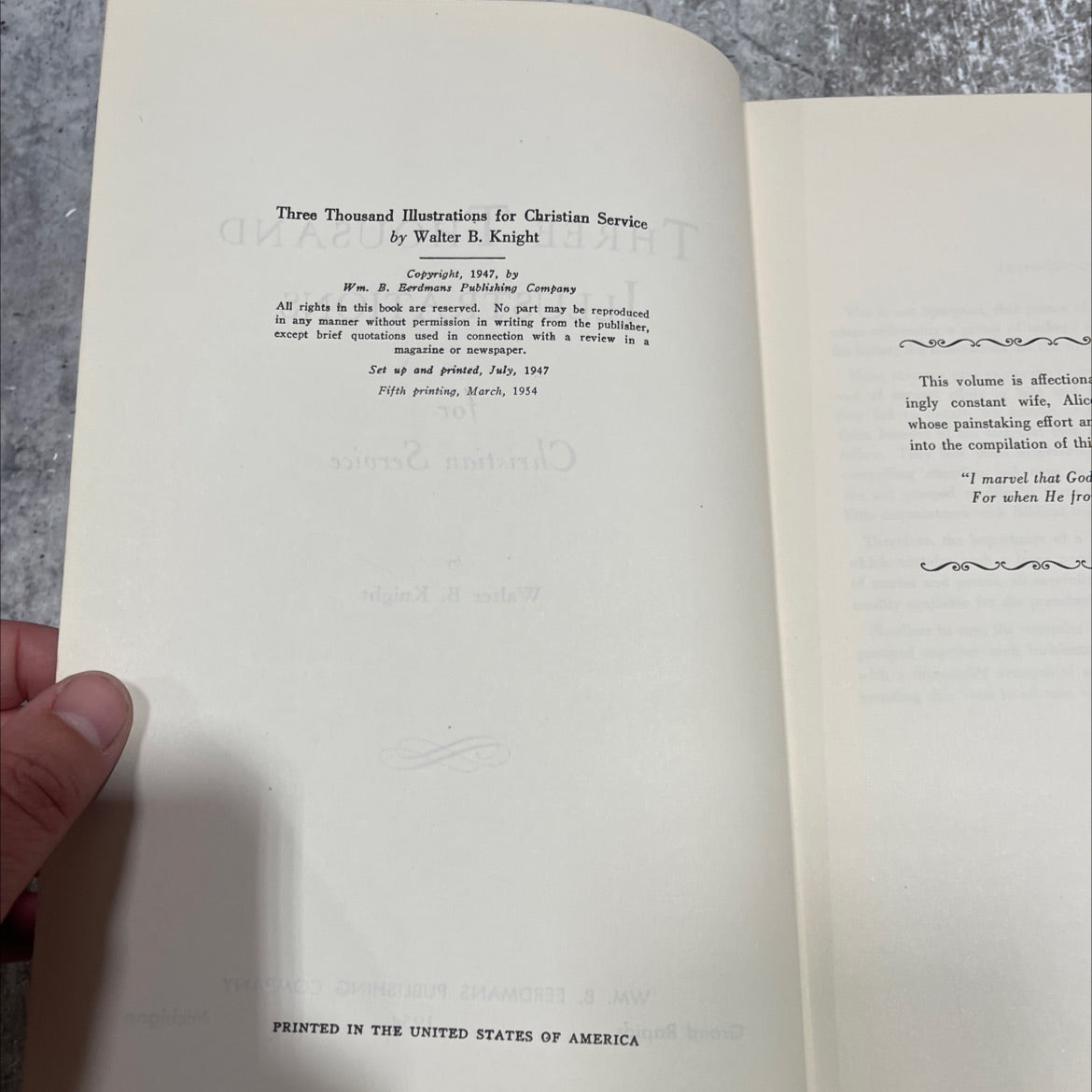 three thousand illustrations for christian service book, by walter b. knight, 1954 Hardcover image 3