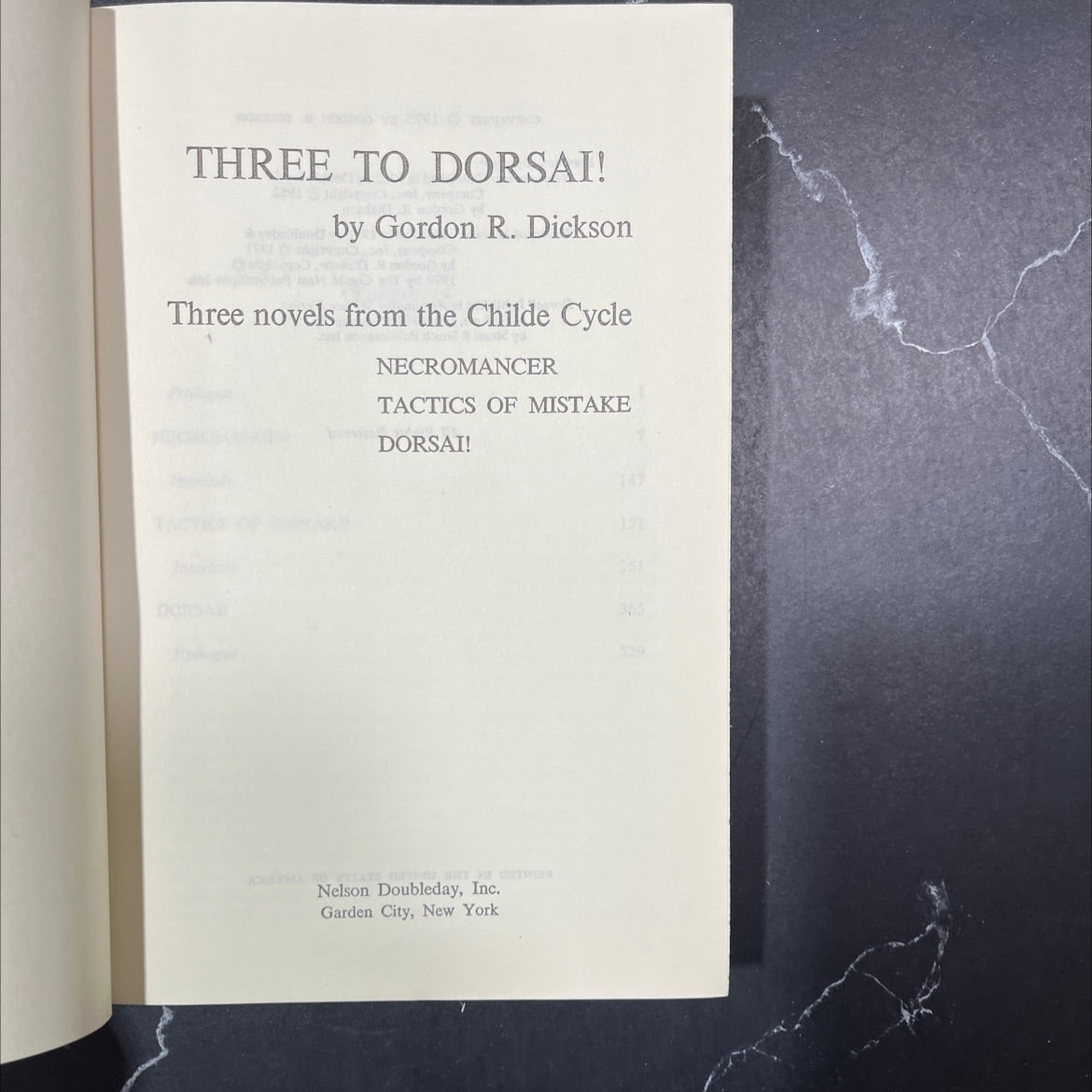 three to dorsai! book, by gordon r. dickson, 1975 Hardcover image 2