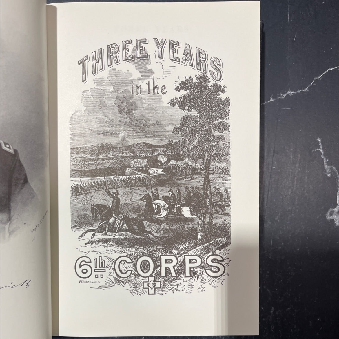 three years in the 6th corps book, by ferguson.ale, 1984 Leather image 2