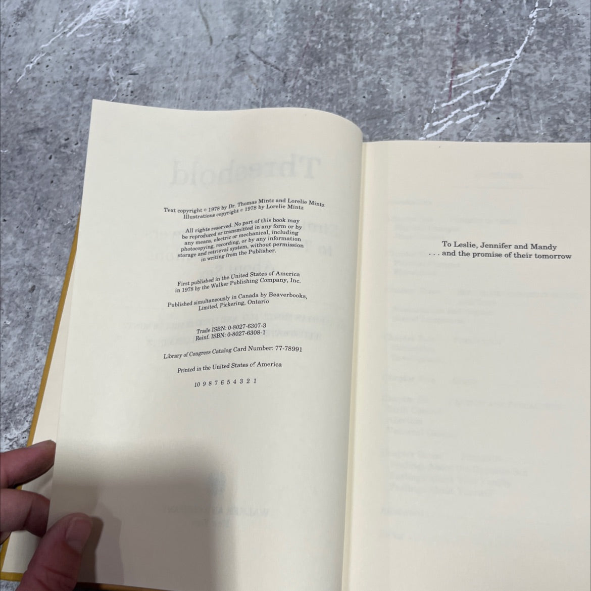 threshold straightforward answers to teenagers' questions about sex book, by thomas mintz, m.d. and lorelie miller image 3