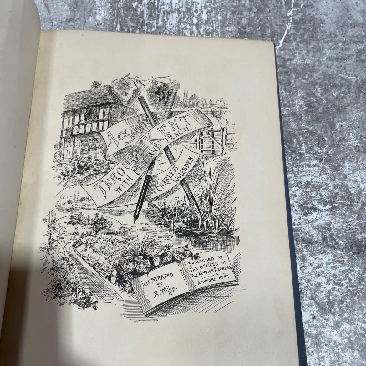 through ent with pen and pencil book, by charles igglesden, unknown Hardcover image 2