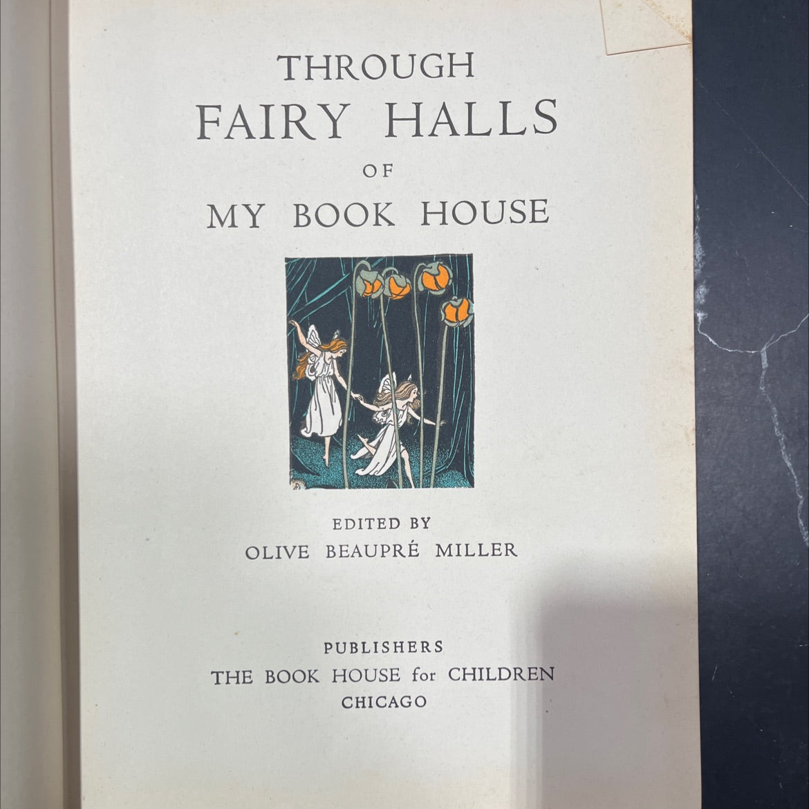 through fairy halls of my book house book, by olive beaupré miller, 1948 Hardcover image 2