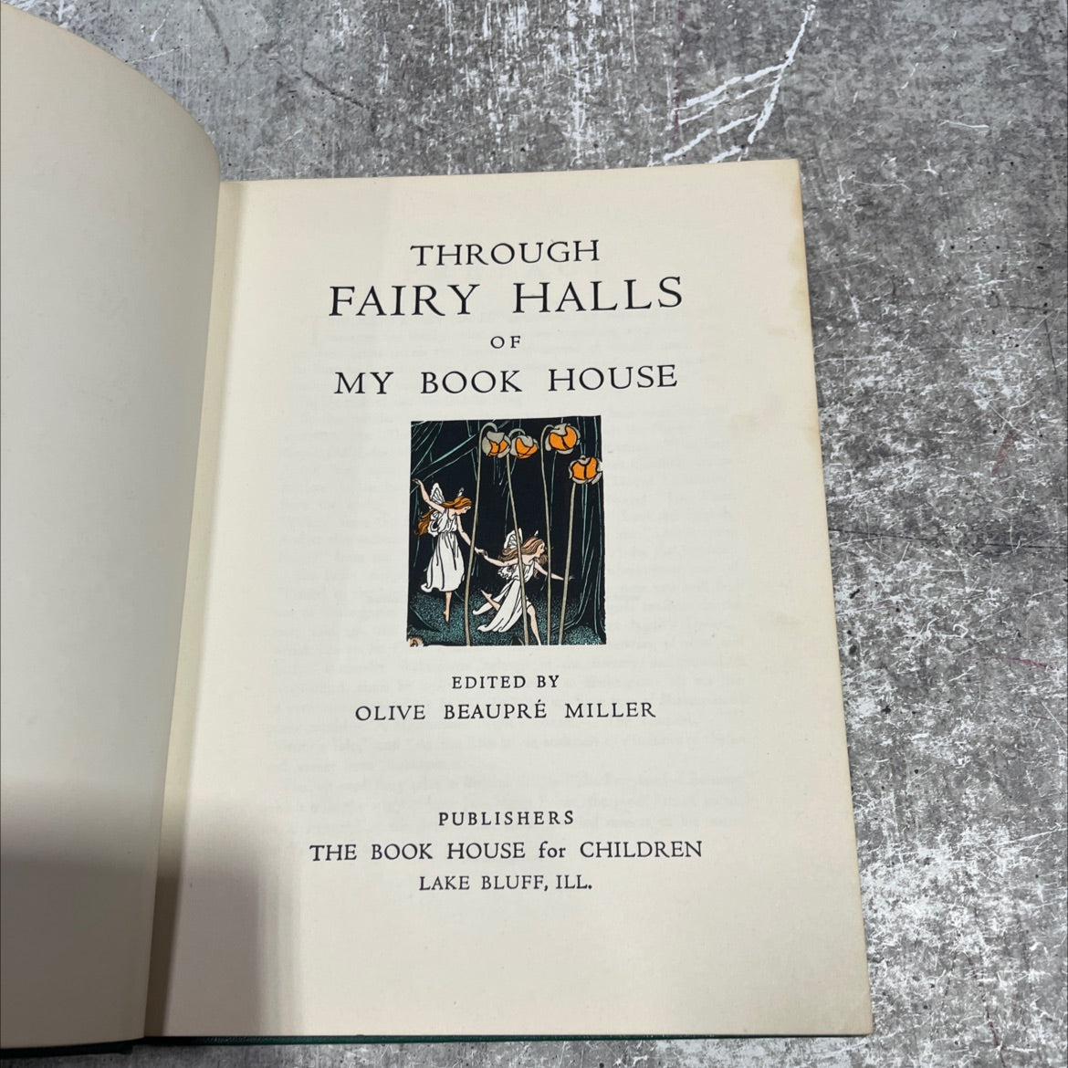 through fairy halls of my book house book, by olive beaurpé miller, 1958 Hardcover image 2