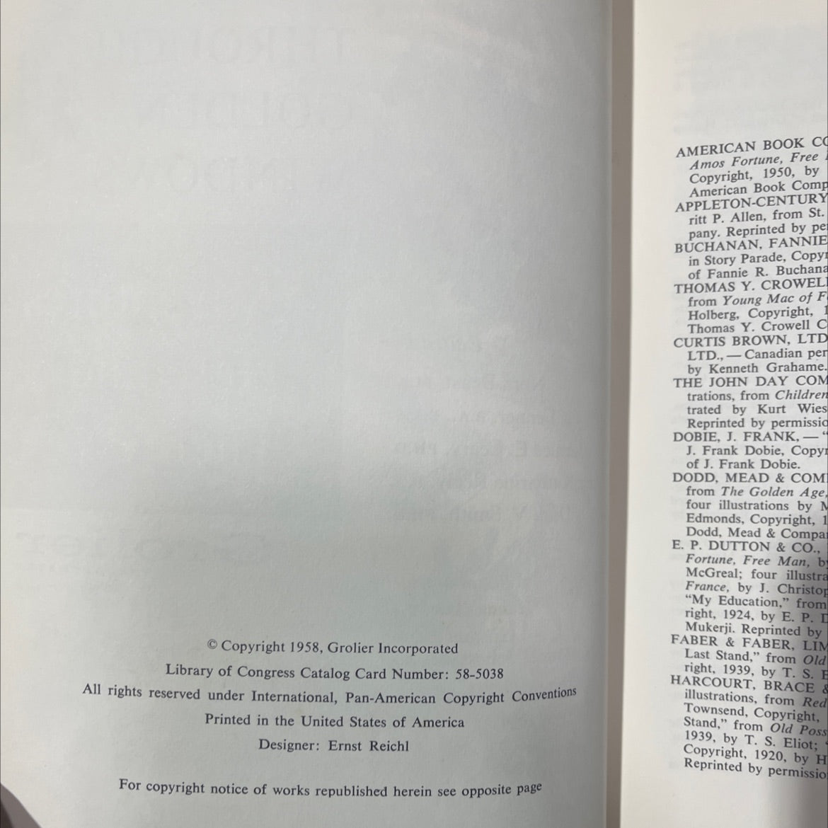 through golden windows adventures here and there book, by unknown, 1958 Hardcover image 3