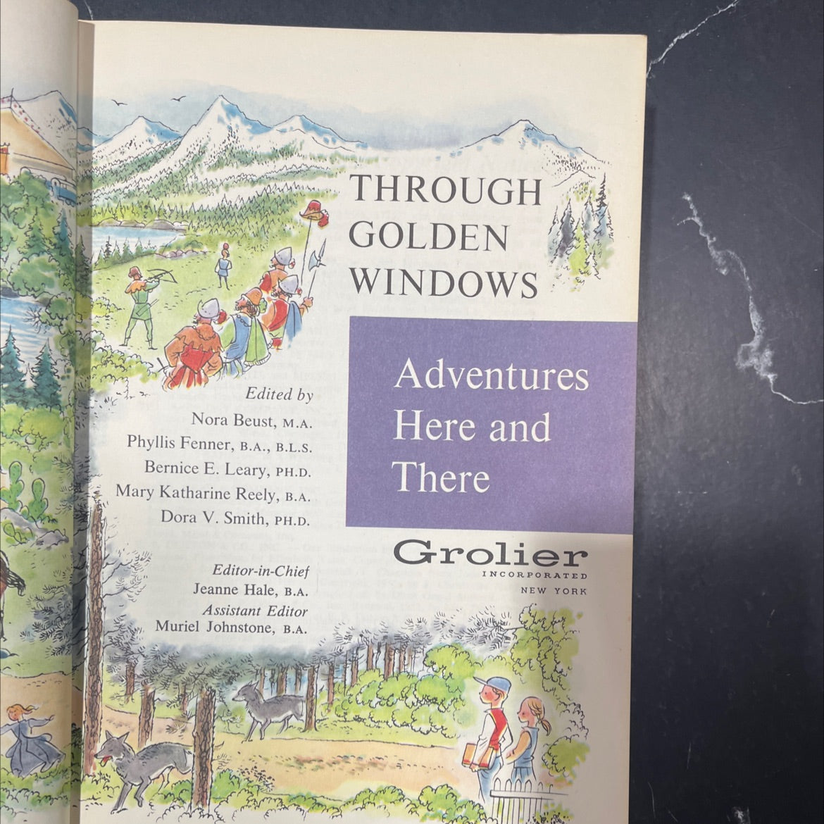 through golden windows adventures here and there book, by unknown, 1958 Hardcover image 2